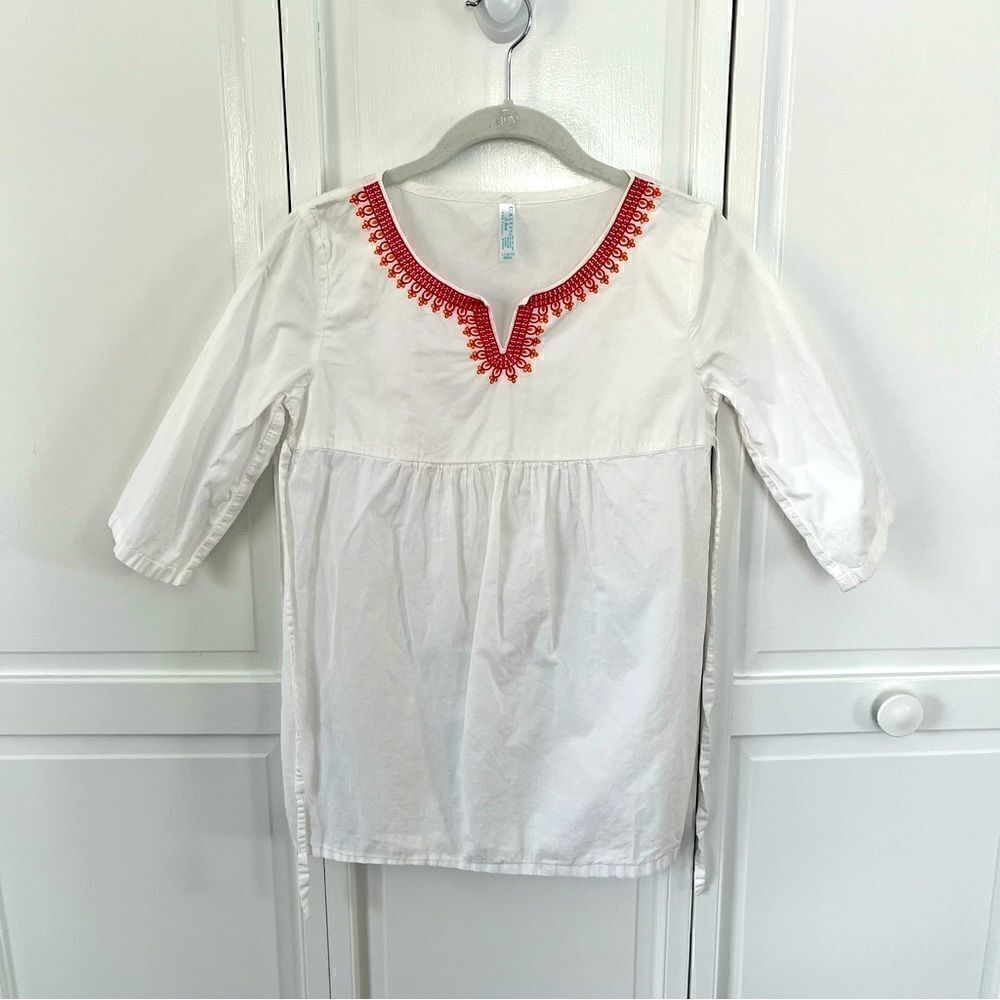 Calypso St. Barth for Target Girls Embroidered Collar Swim Coverup Top / Dress